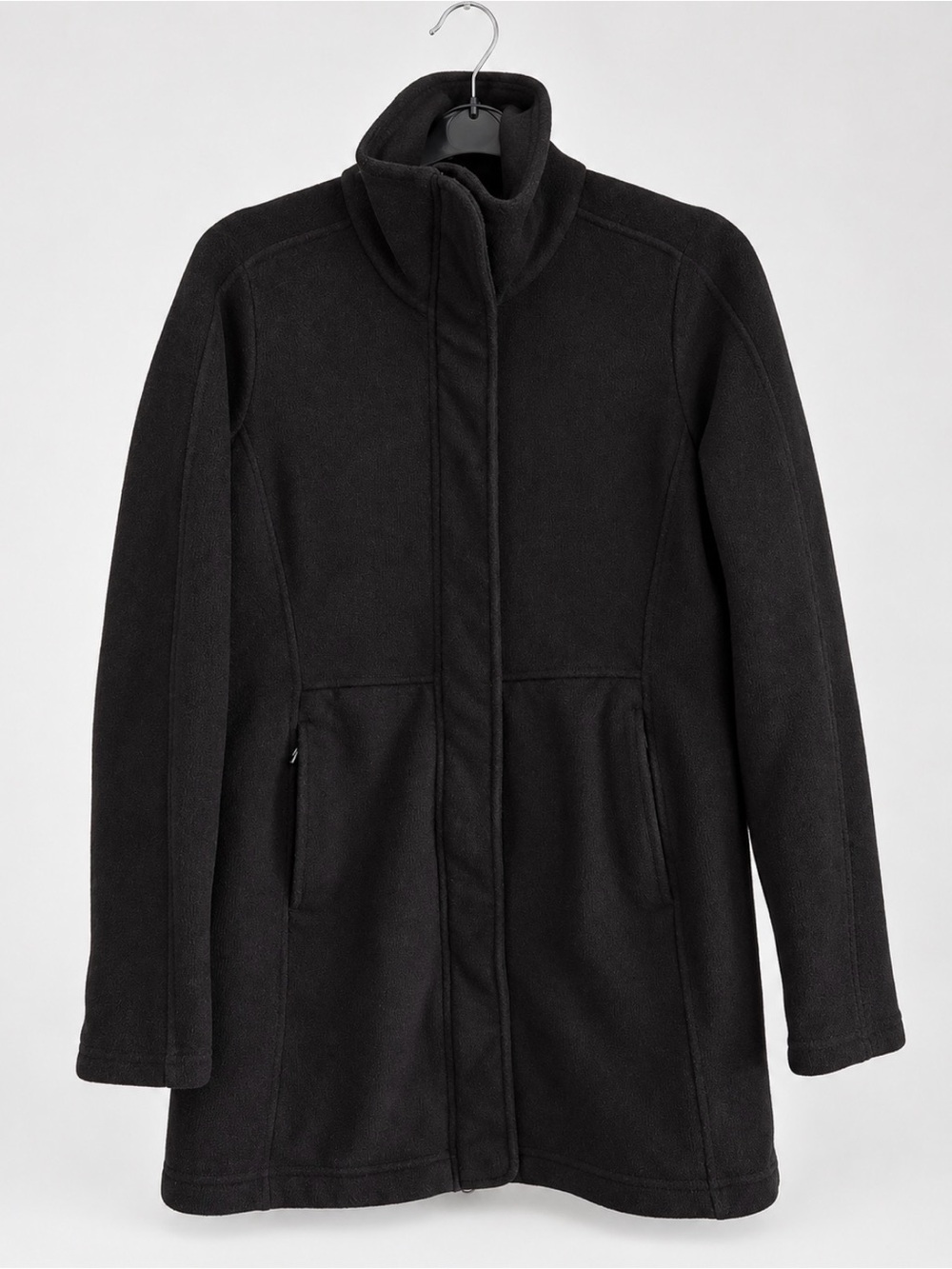 Kühl women’s Highland Long Fleece Zip Button Jacket Black Sz Small